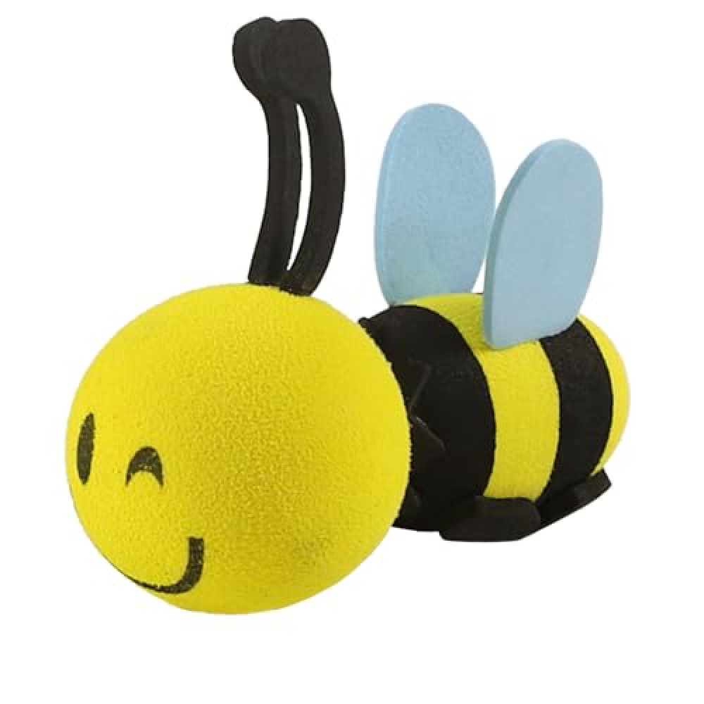 Hbxdeco Happy Bee Car Antenna Topper, Cute Bee EVA Automotive Antenna Ball Decorative Antenna Hat, Easy to Find Car in The Parking Lot, Universal Exterior Decor Car Accessories (Wink)