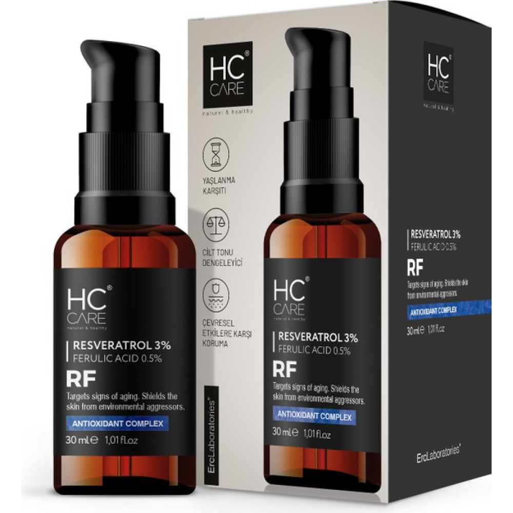 HC Care Resveratrol %3, Ferulic Acid %0.5 Serum - 30 ml Anti-Aging / Yaşlanma Karşıtı Fiyatı