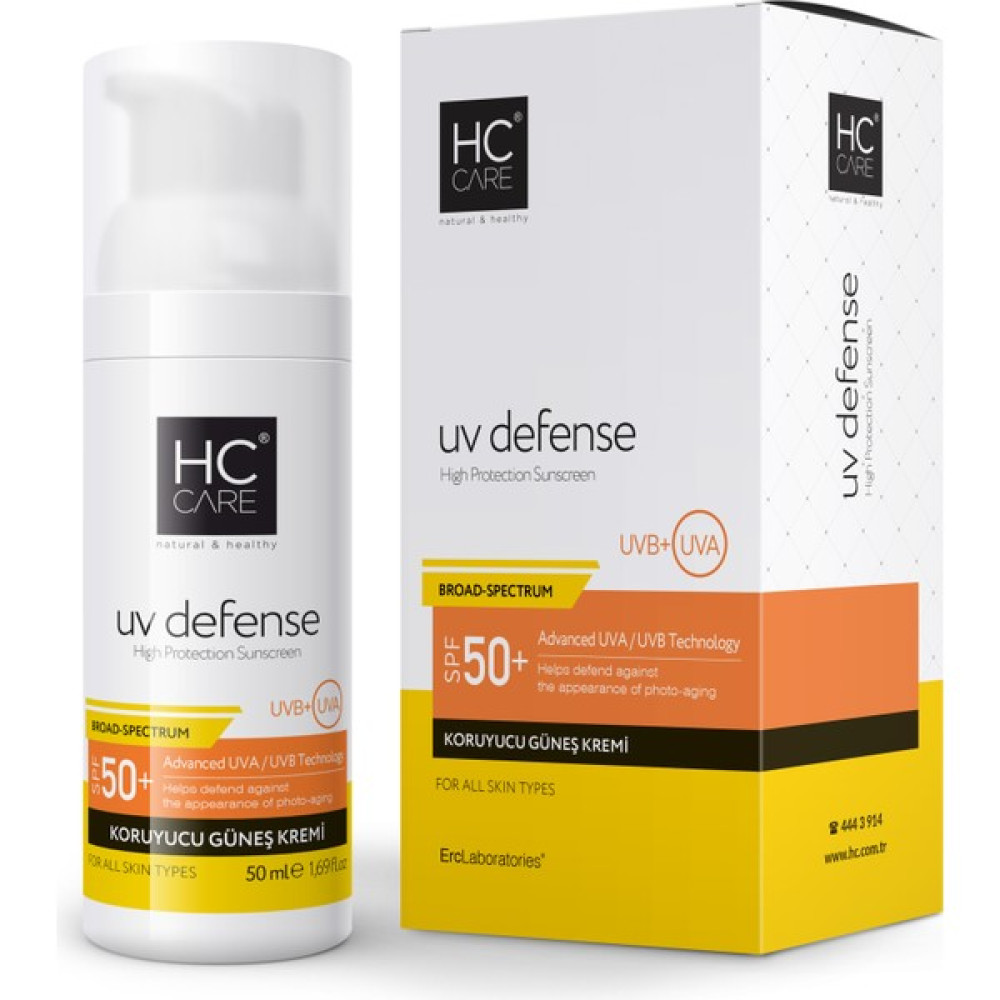 HC Care UV Defense Koruyucu Güneş Kremi - 50 ml Güneş Kremleri ve Losyonları Fiyatı