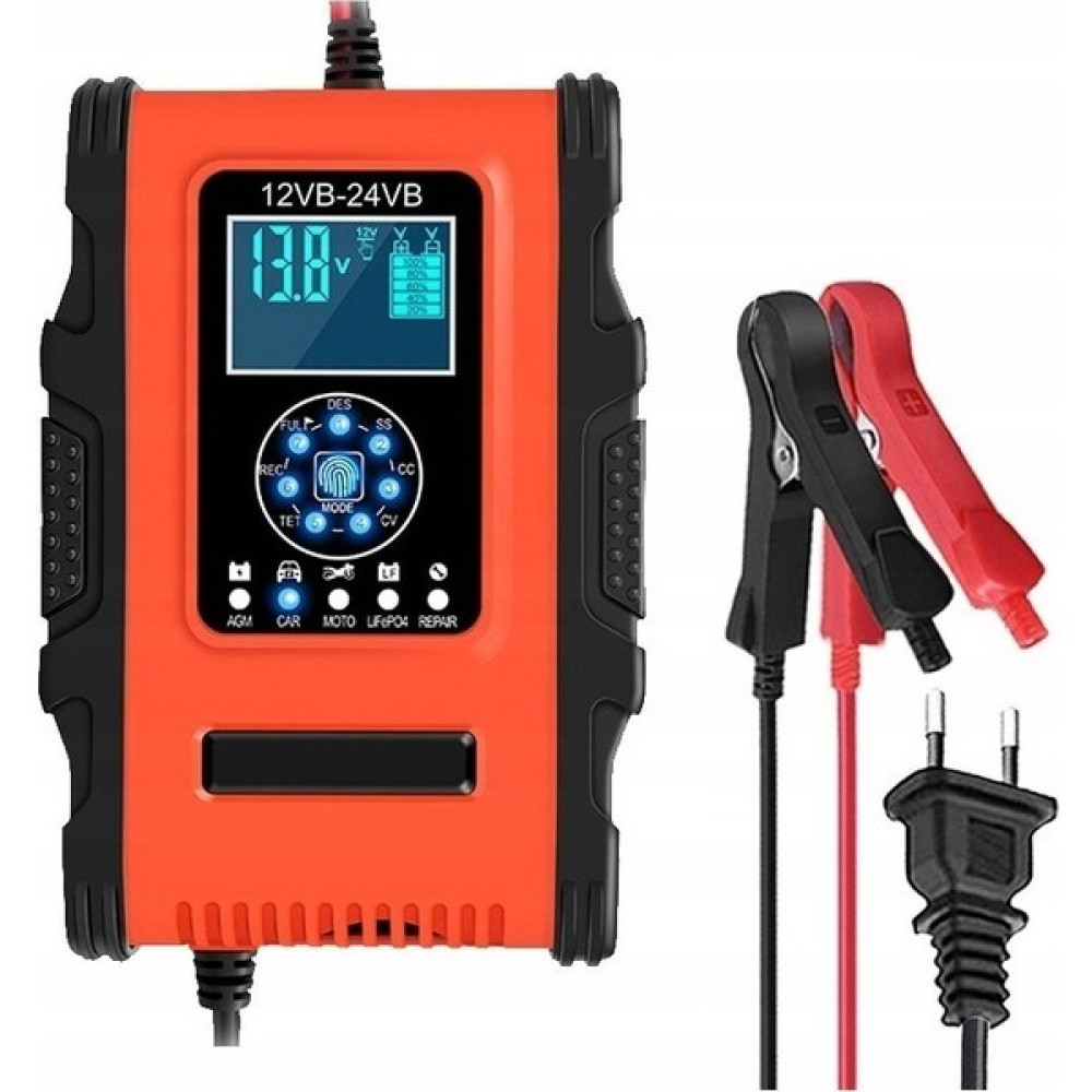HCX Araba Doğrultucu LCD Araç Şarj Cihazı 12V/24V - Kırmızı (Yurt Dışından) Akü Şarj Edici Fiyatı