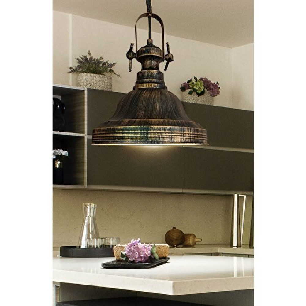 HD Design Çan Tipi Modern Sarkıt Avize Restoran Cafe Yemek Salon Mutfak HD8D0V - Eskitme Füme Avize Fiyatı