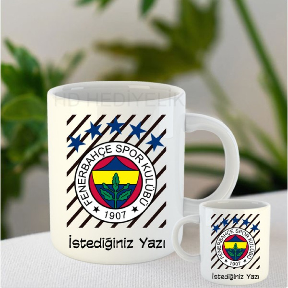 Hd Fenerbahçe Baskılı Isme Özel Kupa Bardak - Beyaz - 330 ml Fincan / Bardak / Kahve Takımı Fiyatı