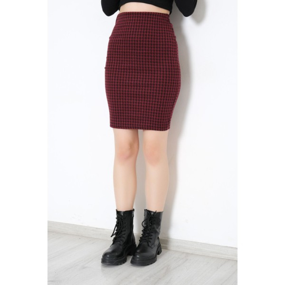 Hd Giyim Midi Boy Etek Bordo - 6591.316. Etek Fiyatı