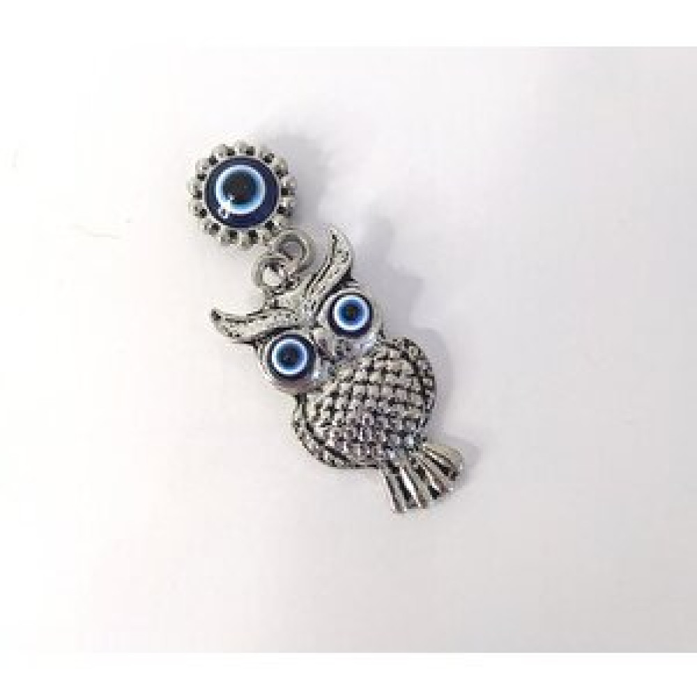 HD Marketim Baykuş Görünümlü Mıknatıslı Metal Magnet Nazar Boncuklu Buzdolabı Süsü Biblo Fiyatı