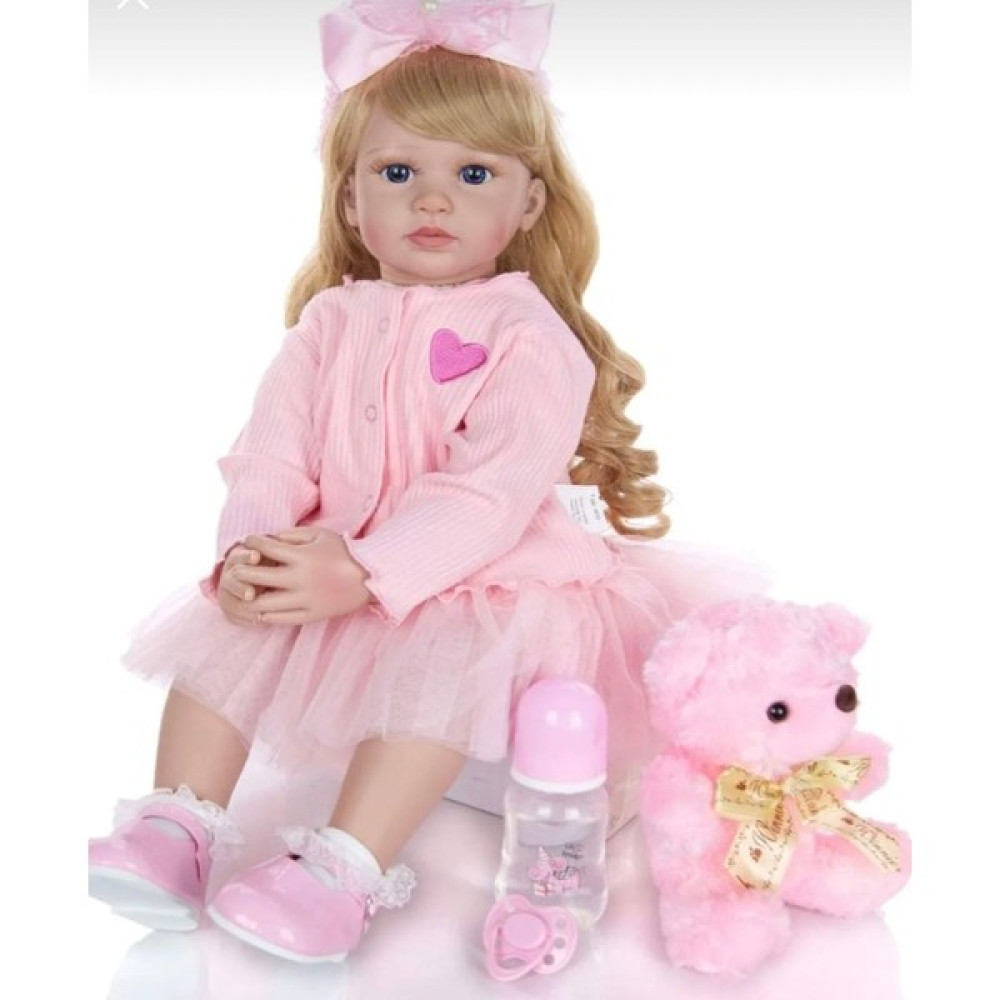 HD Marketim Happy Toys Gerçekçi Yeni Doğmuş Emaye Bebek 55 cm Simüle Benek Çocuk Oyuncağı Fiyatı
