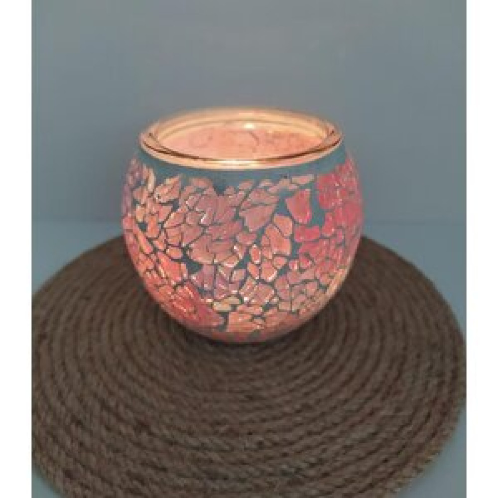 HD Marketim Mumluk Mozaik Cam El Yapımı Dekoratif Mumluk 13400 Biblo Fiyatı