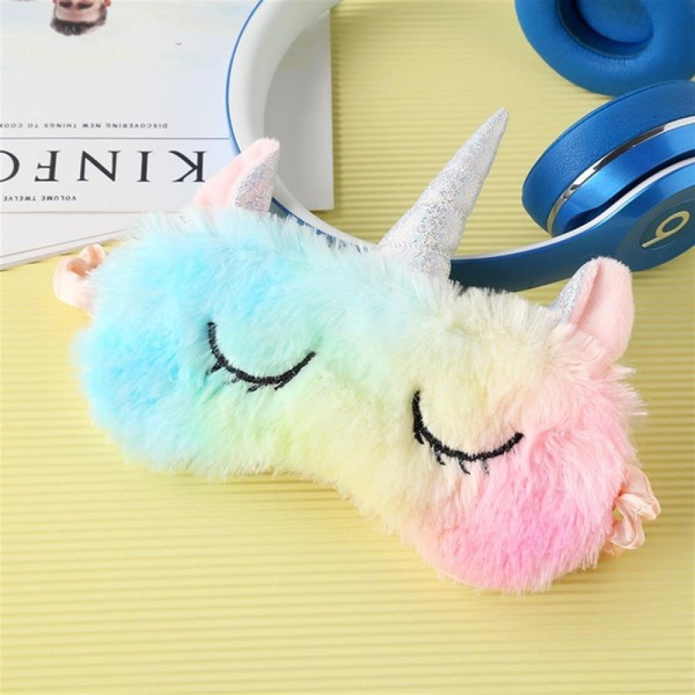 Hd Marketim Peluş Unicorn Rainbow Gökkuşağı Renkli Göz Uyku Bandı Bandana Bandana (Outdoor) Fiyatı