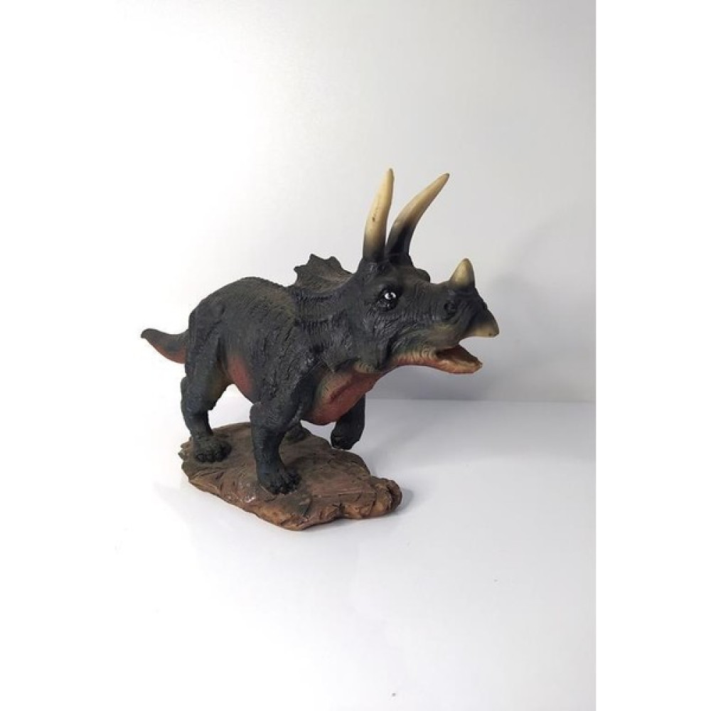 HD Marketim Triceratops Dinazor Hayvan Biblo Heykel Ev Ofis Dekorasyon 3D Görünümlü Biblo Fiyatı