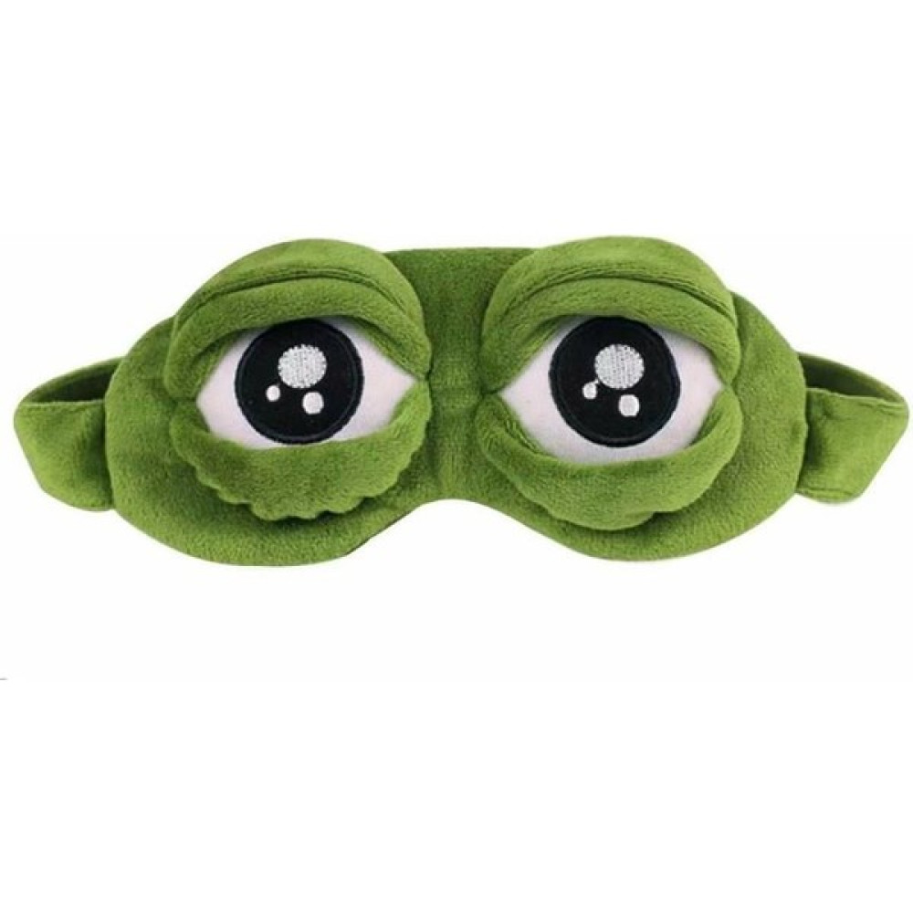 Hd Marketim Yeni 3D Sad Peluş Uyku Göz Maskesi Yastıklı Seyehat Yeşil Kurbağa Karikatür Sevimli Gözler Hediyelik Eşya Fiyatı