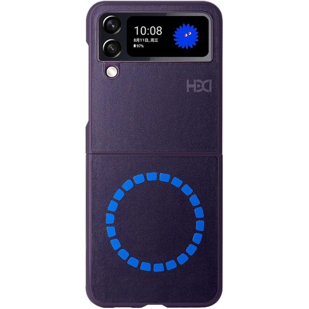 HDD Samsung Galaxy Z Flip 4 Kılıf HBC-156 Forum Magneticsafe Kapak - Derin Mor Cep Telefonu Kılıfı Fiyatı
