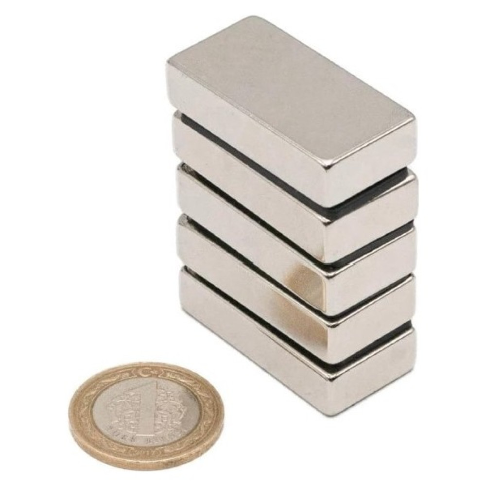 Hdg Çap: 40X20X10 mm Köşeli Neodyum Mıknatıs Magnet- Çok Güçlü Neodyum Mıknatıs - 2 Adet - Gümüş Oyun & Hobi Fiyatı
