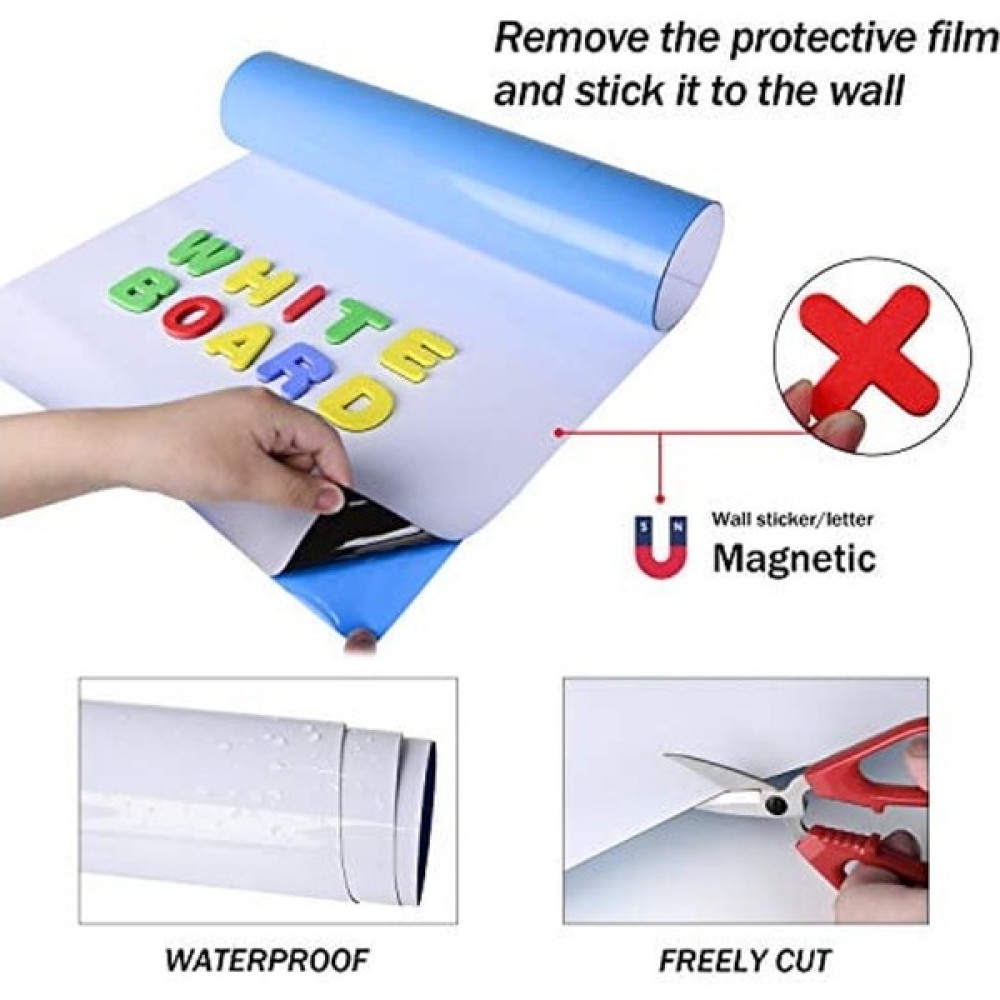 Hdg Yapışkanlı Mıknatıs Tutan Manyetik Beyaz Not Panosu Silinebilir Duvar Mesaj Tablosu +8 Kalem - 40x55 cm Not Defteri & Bloknot Fiyatı