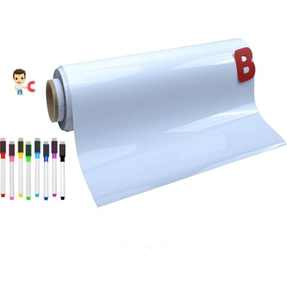 Hdg Yapışkanlı Mıknatıs Tutan Manyetik Beyaz Not Panosu Silinebilir Duvar Mesaj Tablosu +8 Kalem - 60x90 cm Not Defteri & Bloknot Fiyatı