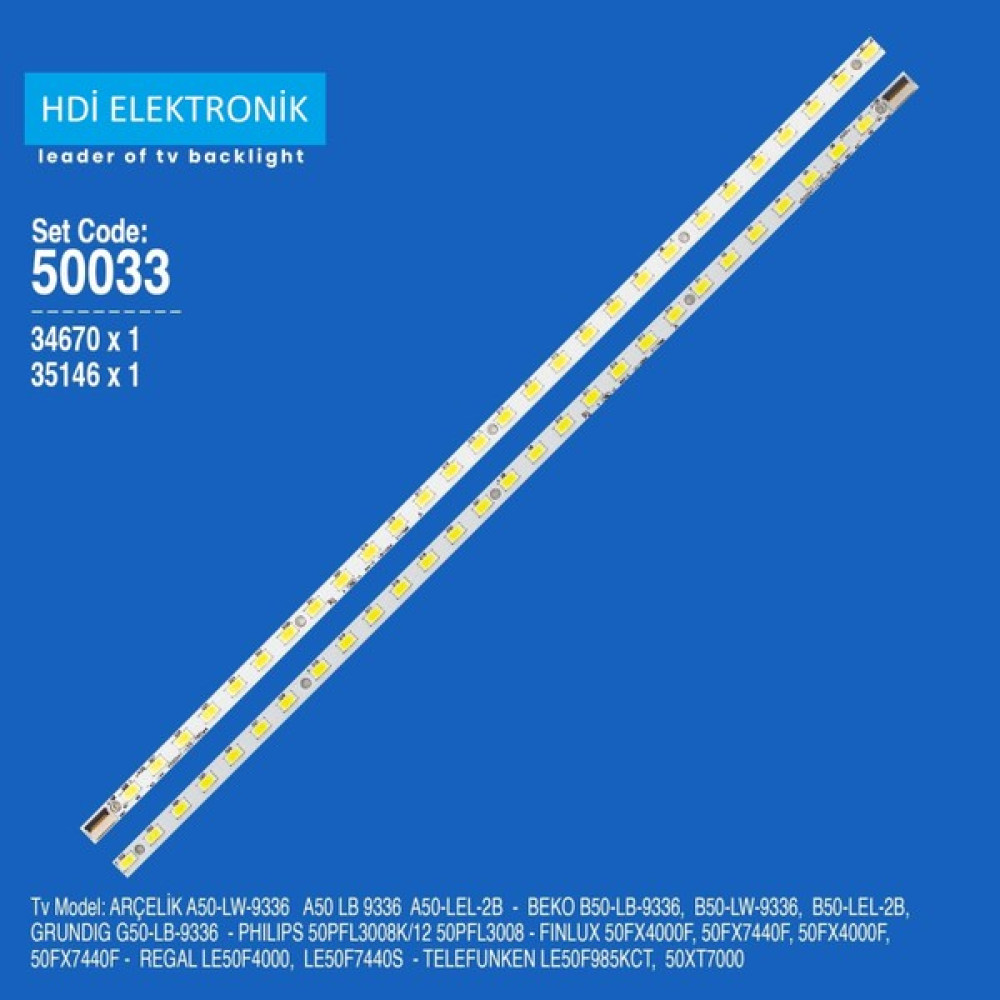 Hdi Arçelik A50-LW-9336, A50 Lb 9336, A50-LEL-2B LED Bar Görüntü Sistemleri Fiyatı