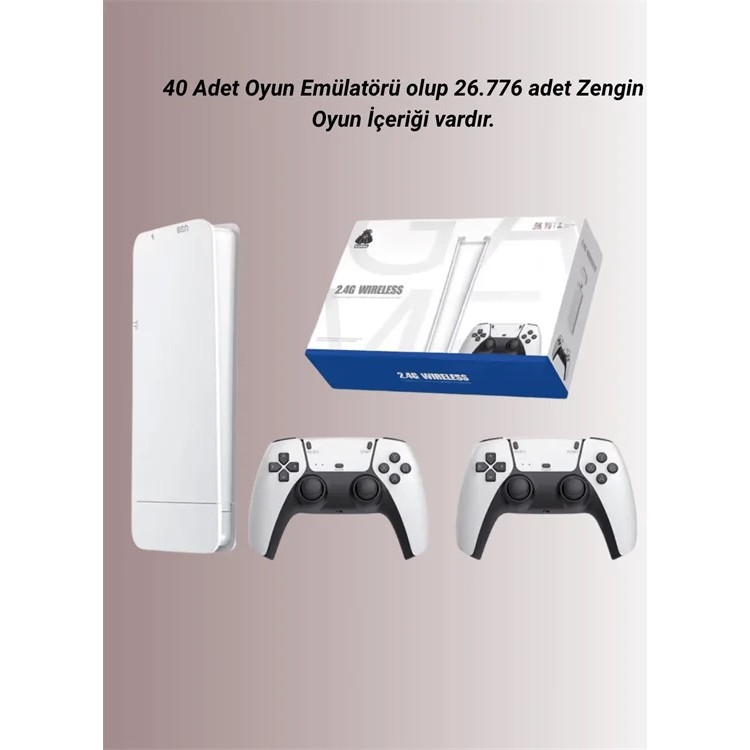 HDMI Çıkışlı Retro Game Stick M15 Çift Kablosuz Kollu Oyun Konsolu Ergonomik Tasarım Bilgisayar Çevirici ve Adaptörü Fiyatı