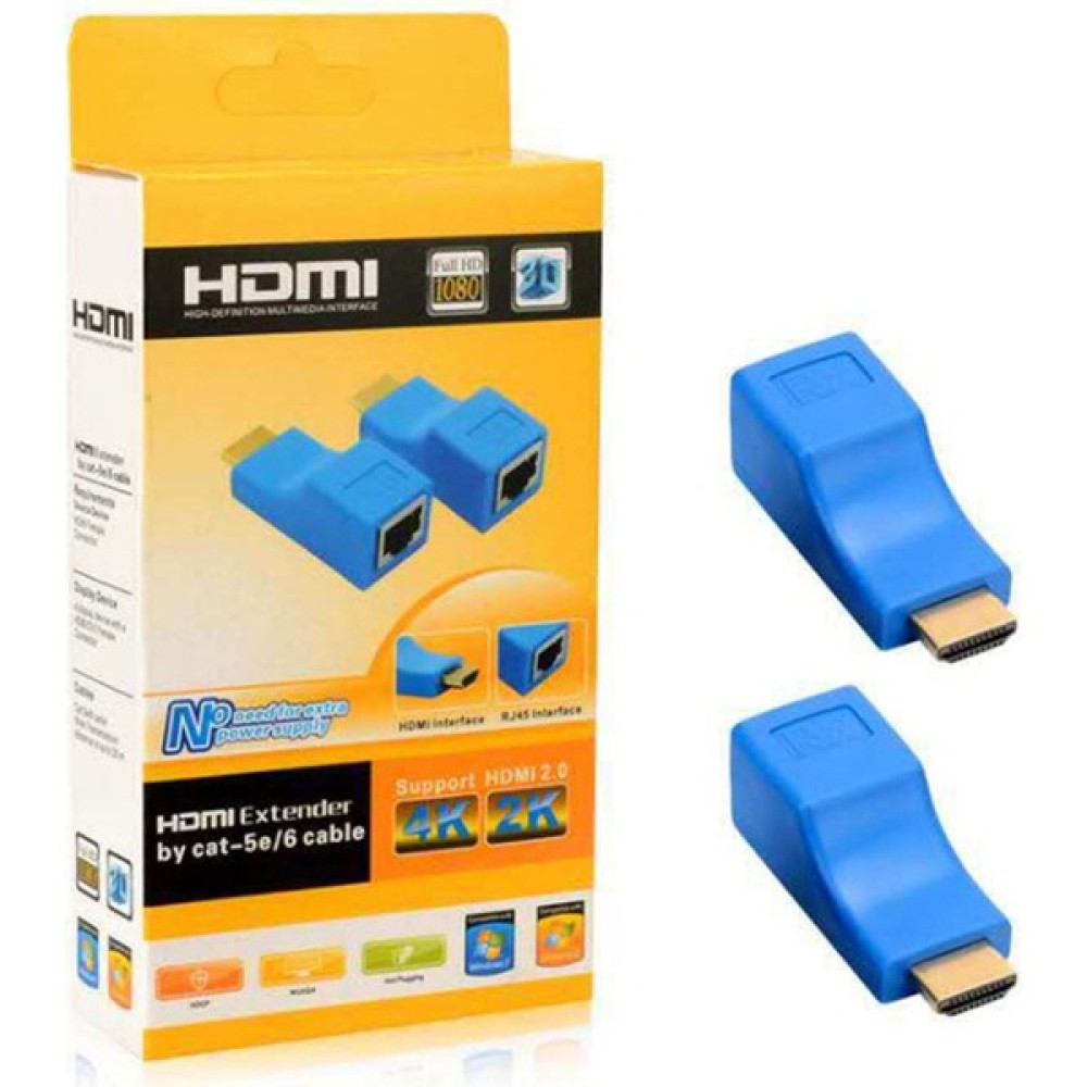 HDMI Extender 30 Metre 4k-3d CAT5E/CAT6 HDMI Uzatıcı Bilgisayar Çevirici ve Adaptörü Fiyatı