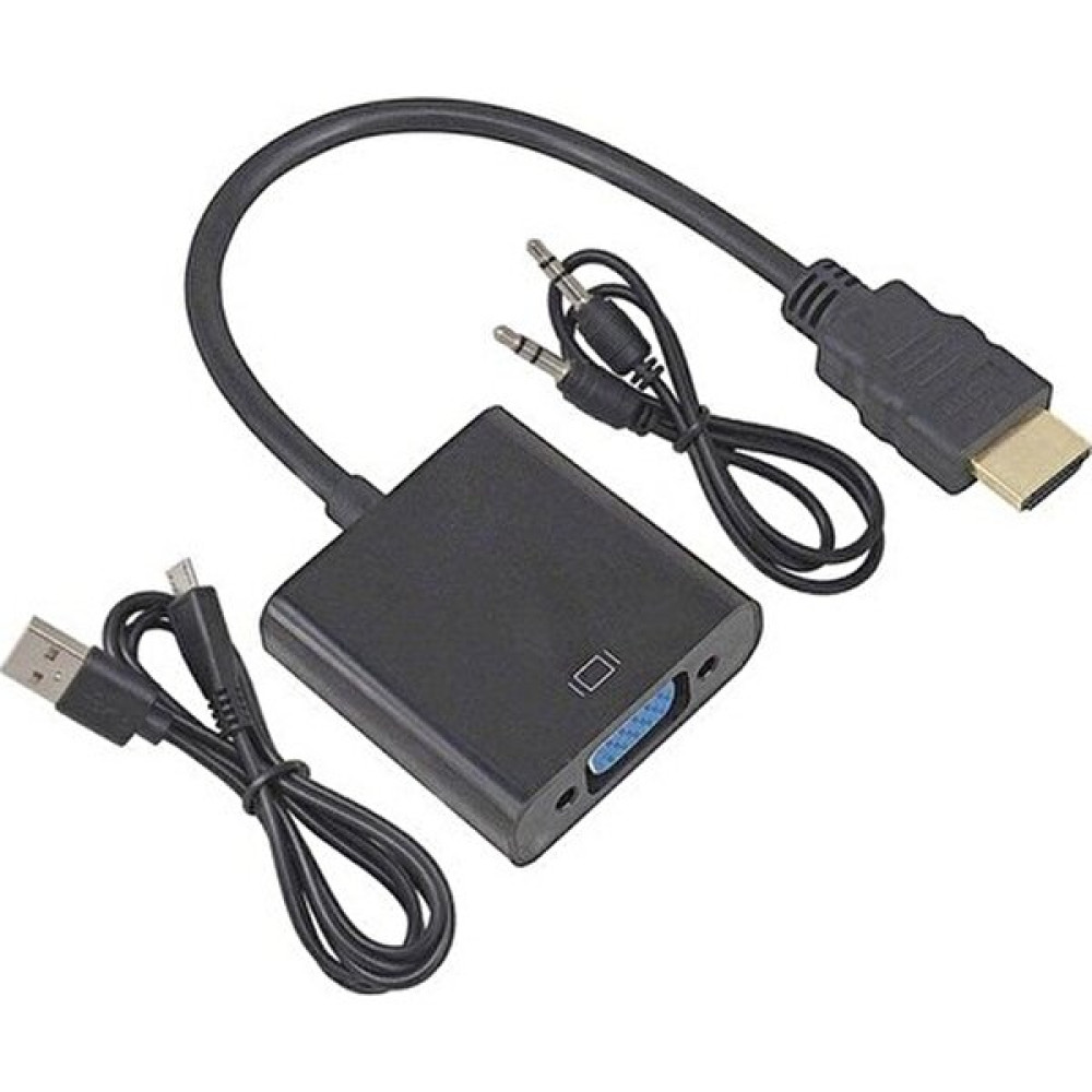 HDMI To VGA Kablo Çevirici Dönüştürücü Ses Uydu Receiver Ps3 Ps4 Micro USB Güç Bilgisayar Çevirici ve Adaptörü Fiyatı