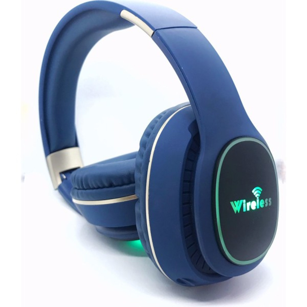 Hdr Z4BT Bluetooth 5.0 Wireless Kablosuz Mikrofonlu Kulaküstü Kulaklık LED Işıklı Mavi Genç Spor Kulak Üstü Kulaklık Fiyatı
