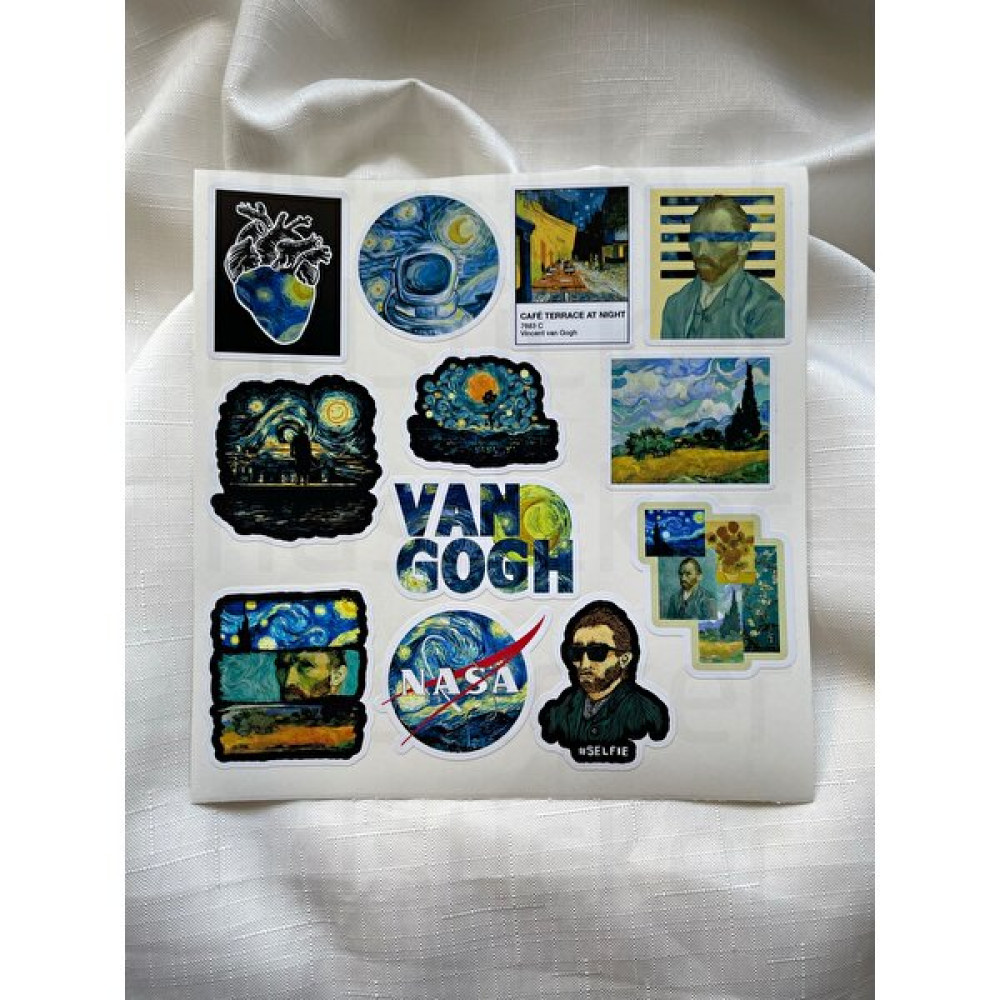 hdsticker Van Gogh Art Sanat Temalı Laptop Notebook Tablet Sticker Set P2 Sticker Fiyatı