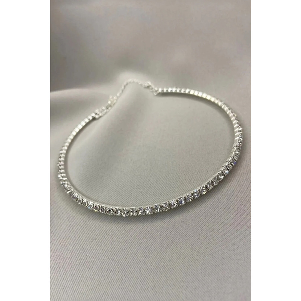 H&E DESIGN Kadın Rhinestone Choker Kolye Kly0007 Bijuteri Kolye Fiyatı
