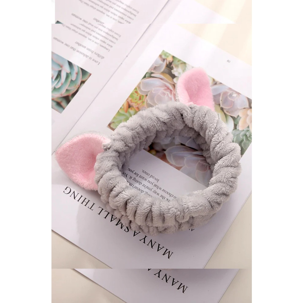 H&E DESIGN Peluş Kulaklı Makyaj Ve Banyo Bandı Toka, Taç & Saç Bandı Fiyatı