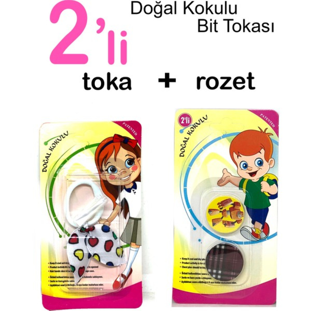 Headlice Stopper Doğal Kokulu Tavşan Kulaklıklı 1 Bit Tokası+ 2li Rozet Set Toka, Taç & Saç Bandı Fiyatı