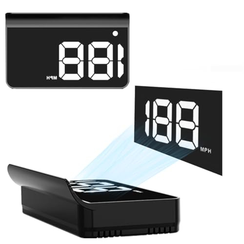 Heads up Display for Cars,HUD,Head up Display for Car,Car HUD,GPS Head Up Display Car,USB Cable Plug and Play,Automatic Brightness Adjustment,Large Font Display