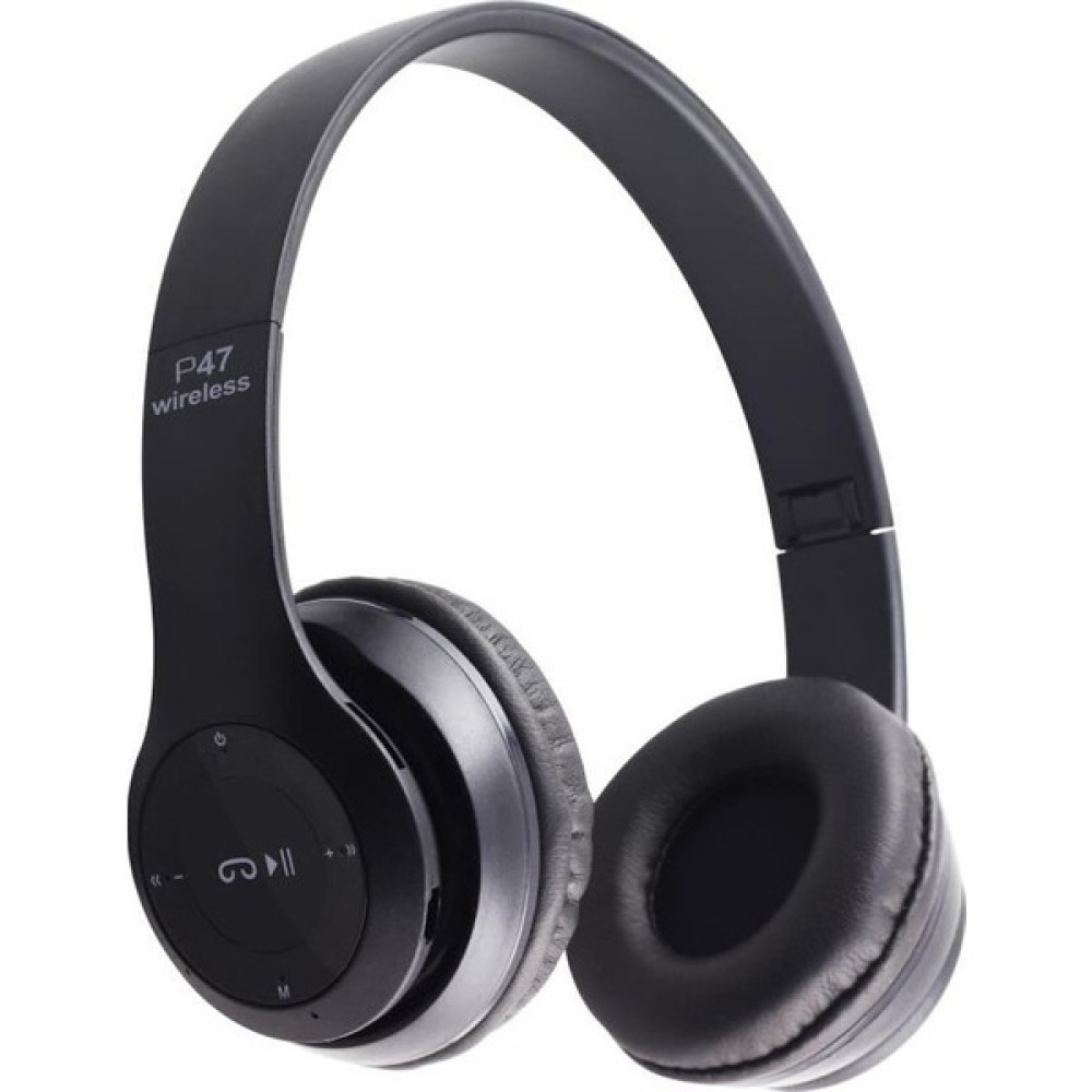 Headset Kulak Üstü Bluetooth Kulaklık Kablosuz Bluetooth Kulaklık Kulak Üstü Subwoofer Kulaklık (Yurt Dışından) - Gri - Siyah Kulak Üstü Kulaklık Fiyatı