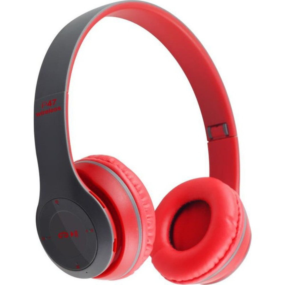 Headset Kulak Üstü Bluetooth Kulaklık Kablosuz Bluetooth Kulaklık Kulak Üstü Subwoofer Kulaklık (Yurt Dışından) - Kırmızı Oto Boyaları Fiyatı