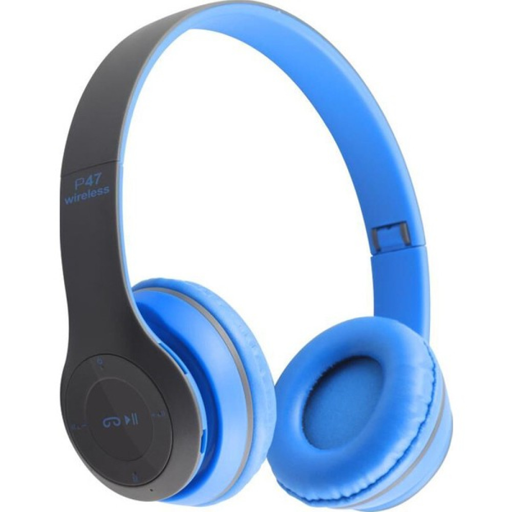 Headset Kulak Üstü Bluetooth Kulaklık Kablosuz Bluetooth Kulaklık Kulak Üstü Subwoofer Kulaklık (Yurt Dışından) - Mavi Oto Boyaları Fiyatı