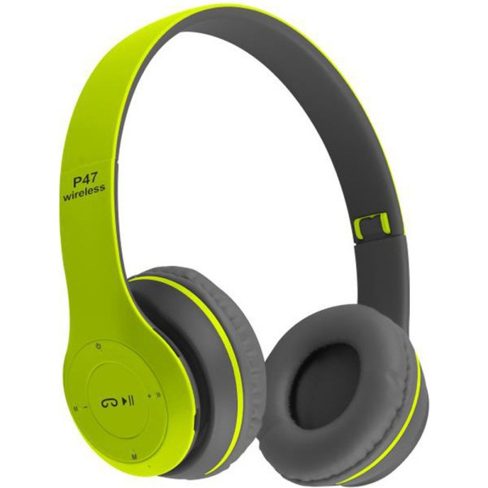 Headset Kulak Üstü Bluetooth Kulaklık Kablosuz Bluetooth Kulaklık Kulak Üstü Subwoofer Kulaklık (Yurt Dışından) - Yeşil Oto Boyaları Fiyatı