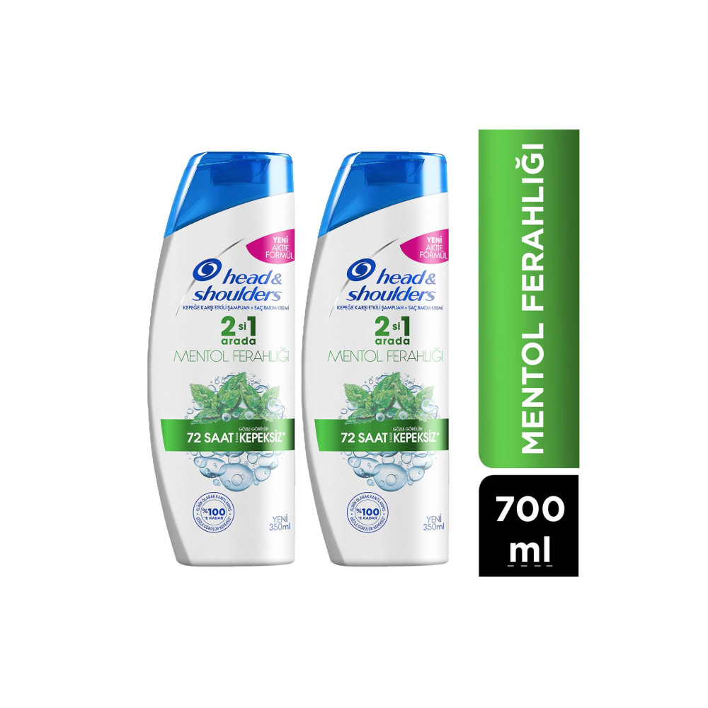 Head&Shoulders Mentol Ferahlığı 2si 1 Arada Kepeğe Karşı Etkili Şampuan 350 Ml X 2 Adet Şampuan ve Saç Kremi Fiyatı