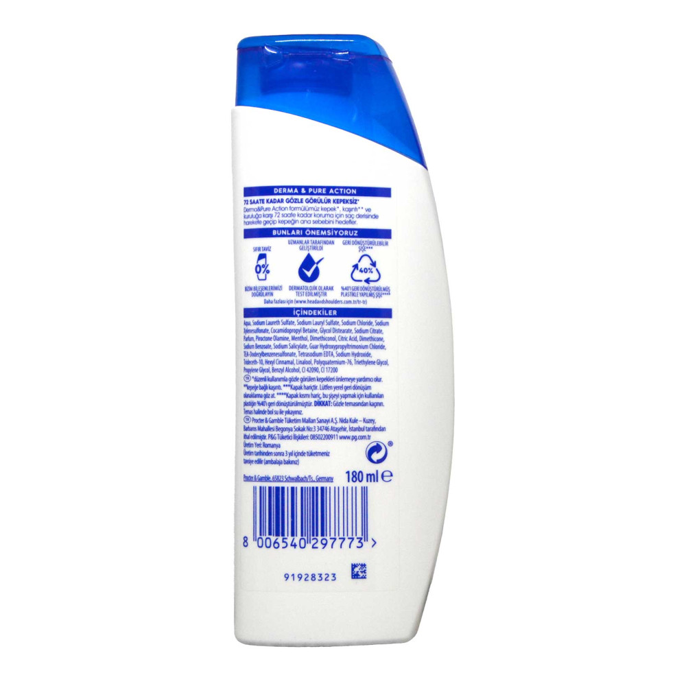 Head&Shoulders Şampuan 180 ml 2'si 1 Arada Mentol Ferahlığı
