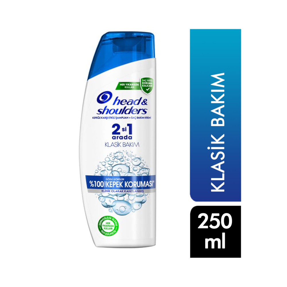 Head&Shoulders Şampuan 250 ml 2 si 1 Arada Kepeğe Karşı Etkili Klasik Şampuan ve Saç Kremi Fiyatı