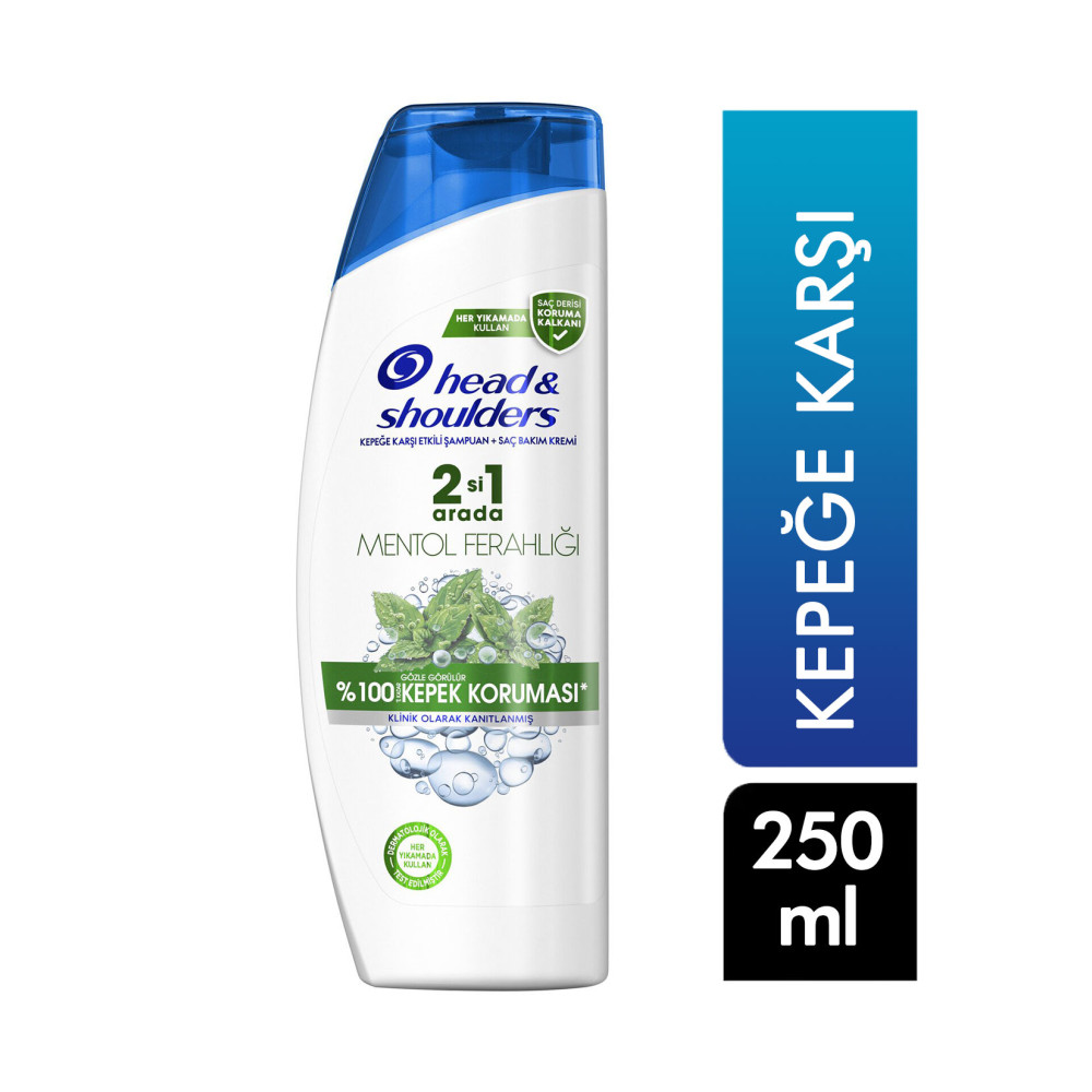 Head&Shoulders Şampuan 250 Ml 2 si 1 Arada Kepeğe Karşı Etkili Mentol Şampuan ve Saç Kremi Fiyatı