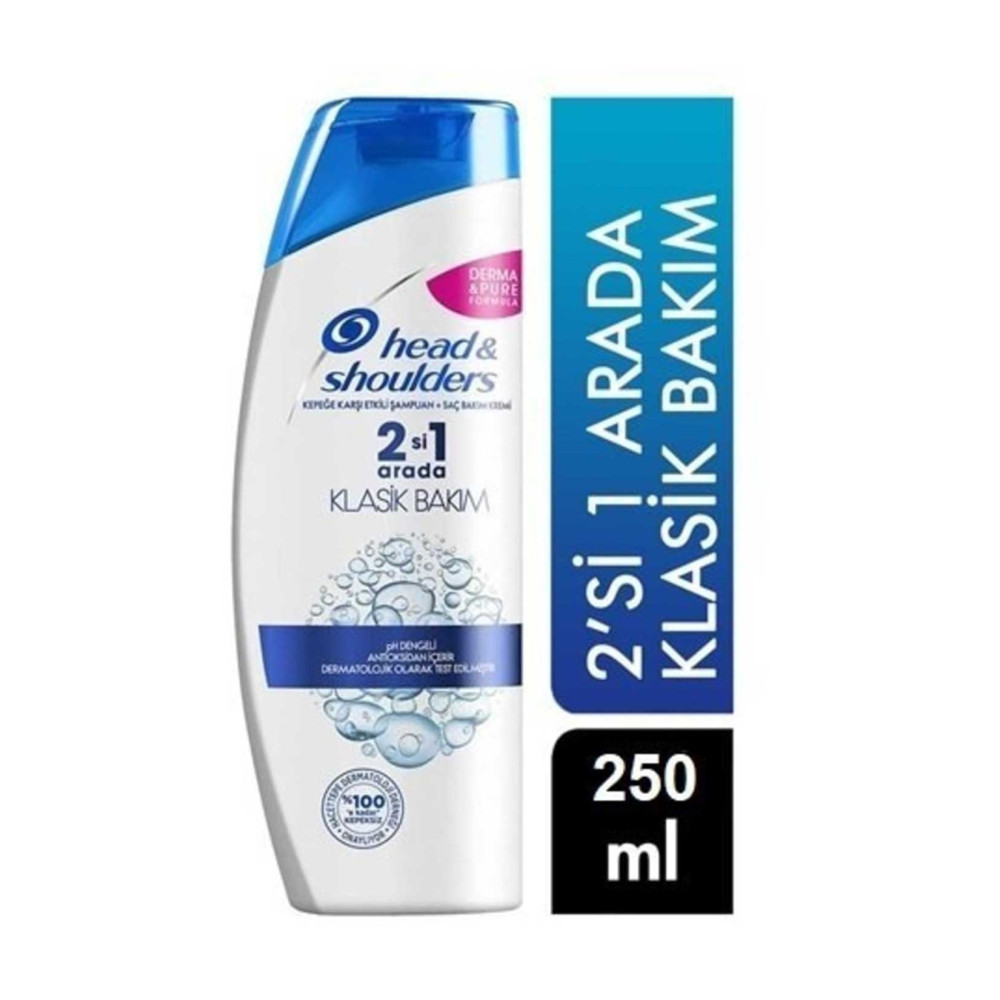 Head&Shoulders Şampuan 250 ml 2 si 1 Arada Klasik Bakım Şampuan ve Saç Kremi Fiyatı