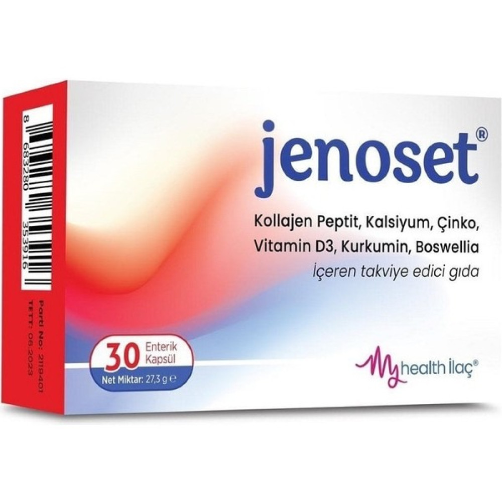 Health İlaç Jenoset Kollajen Peptit Kalsiyum 30 Kapsül Protein Tozları Fiyatı