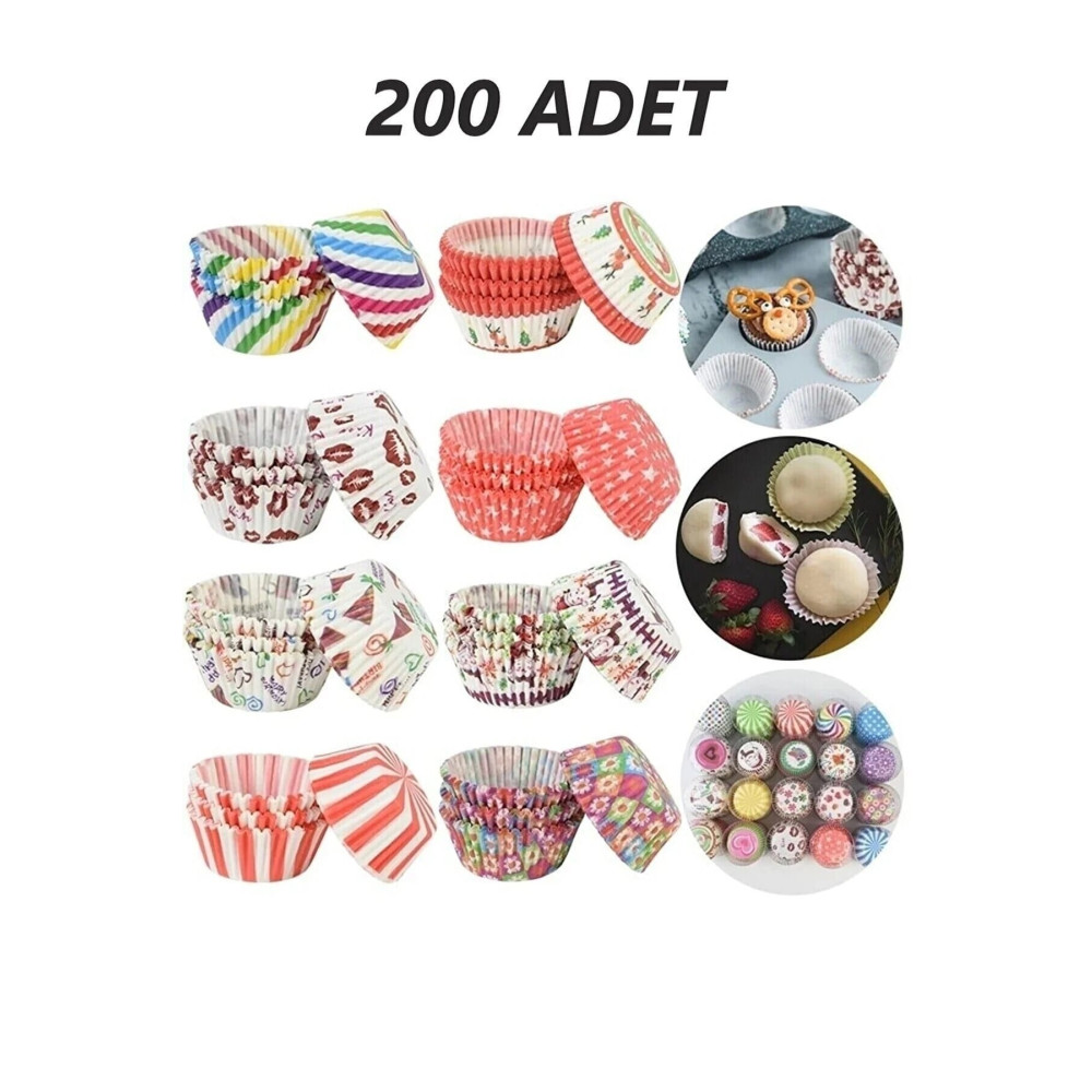 healthy village since 1991 Tam 200 Adet Muffin Kek Kalıbı & 1.sınıf Kalite Kek Kapsülü Cupcake Muffin Kağıdı 200lü Kek Kalıpları Fiyatı