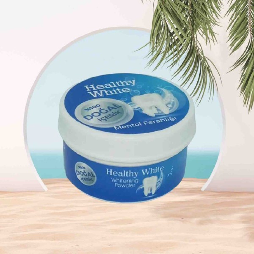 Healthy White Doğal Diş Temizleme Tozu Mentol Aromalı 30 gr Diş Beyazlatıcılar Fiyatı