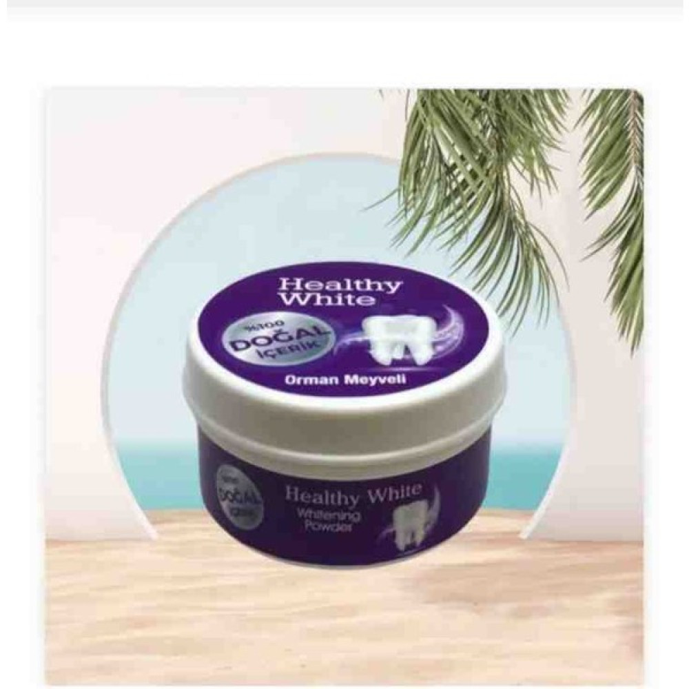 Healthy White Orman Meyveli Doğal Diş Temizleme Tozu 30 gr Diş Beyazlatıcılar Fiyatı