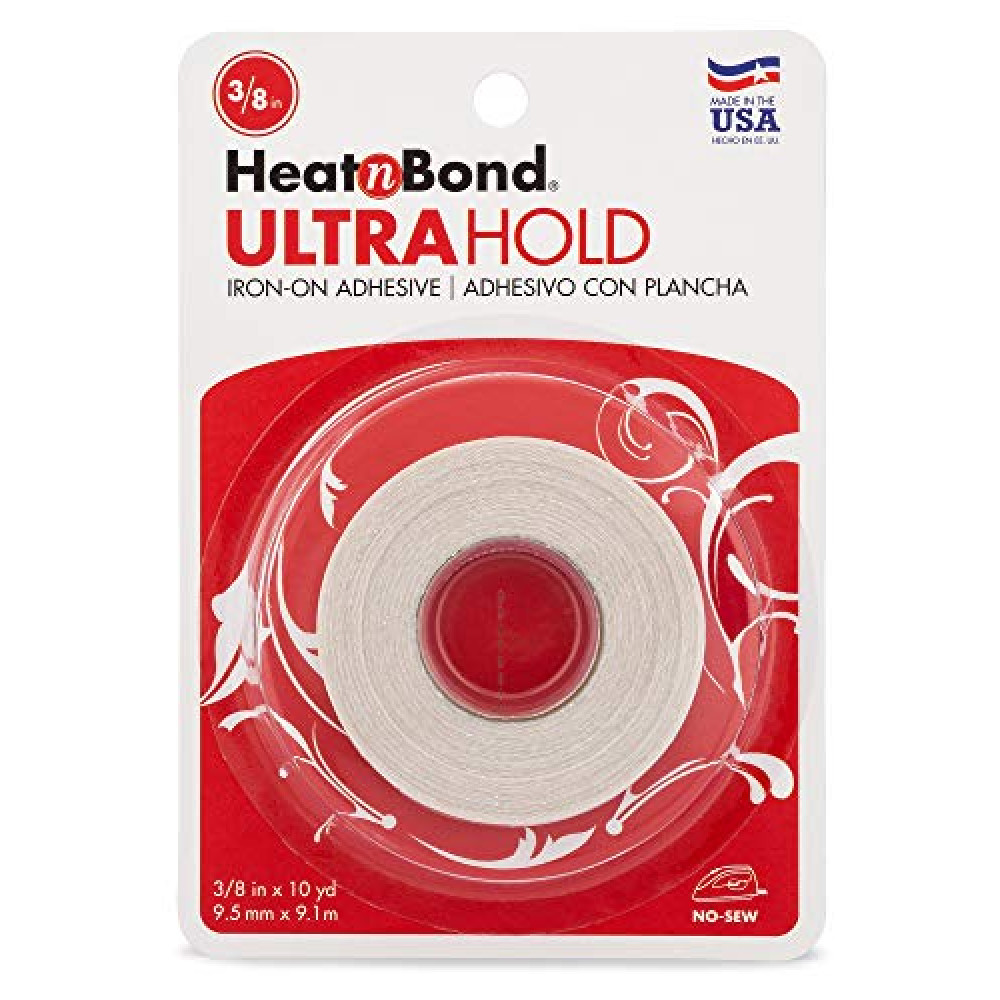 HeatnBond UltraHold Iron-On Adhesive, 3/8 Inch x 10 Yards