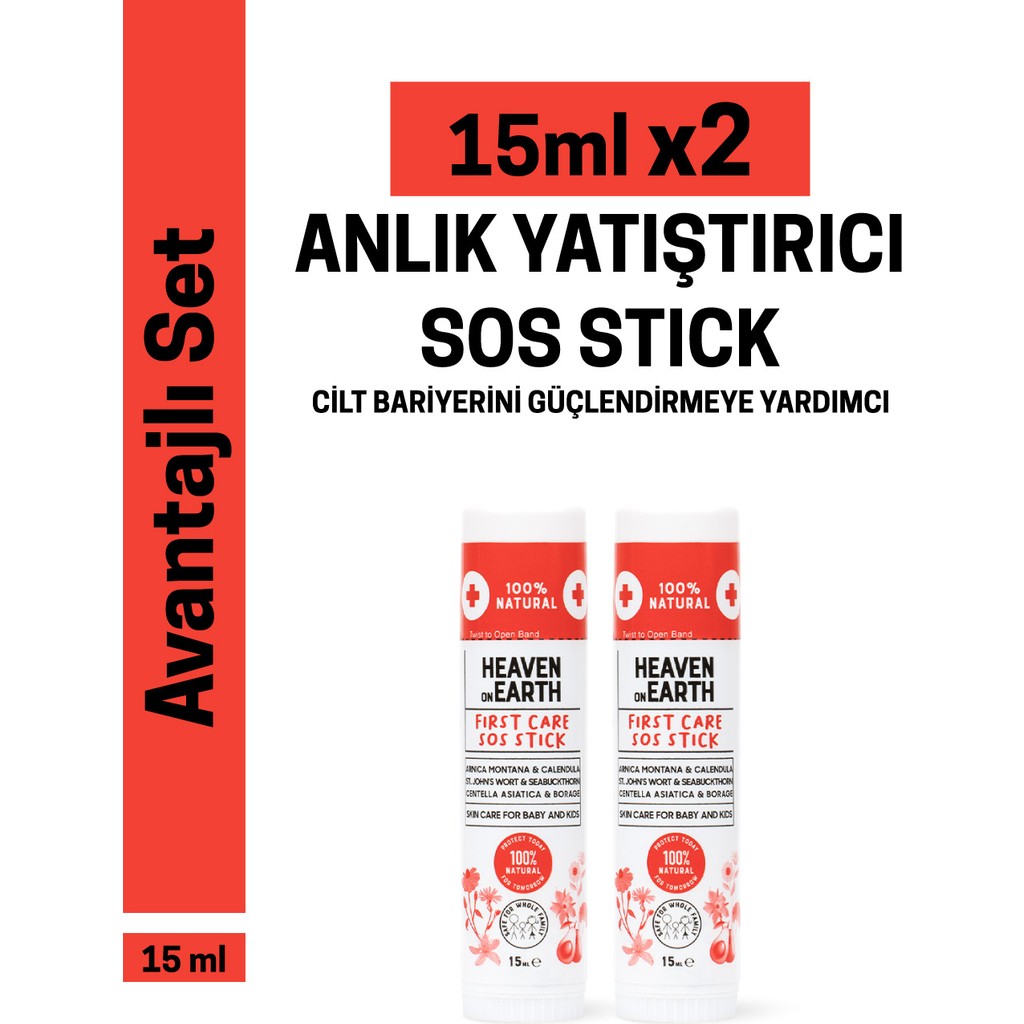 Heaven On Earth First Care Sos Stick 15 Ml X2 %100 Doğal Organik Yalancı Iğde Hızlı Koruma Anlık Yatıştırıcı Bakım SSD / Solid State Drive Fiyatı