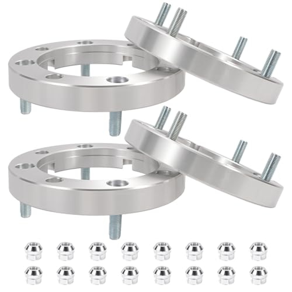 Heavy Duty 1" Wheel Washers Compatible with RZR Ranger 500/800 2008-2014 for 4/156mm Bolt Pattern Polaris 3/8" Studs to Polaris 12mm Wheels