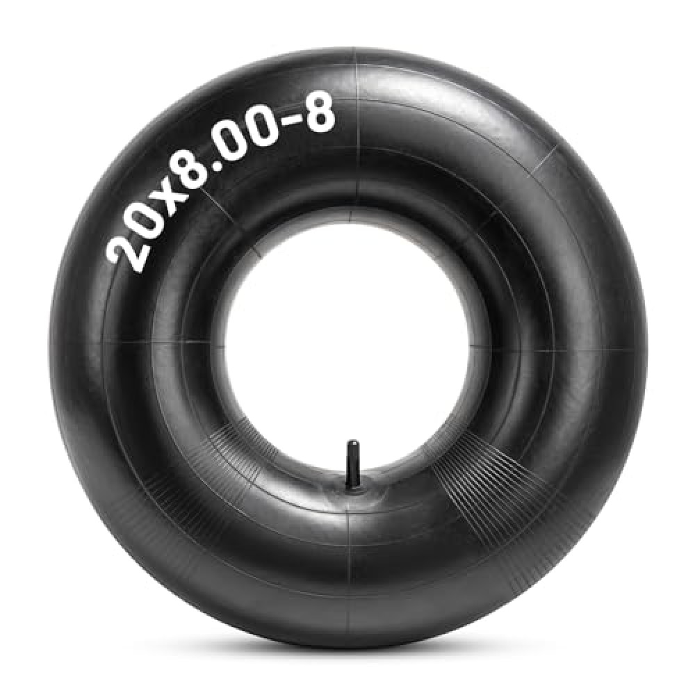 Heavy Duty 20x8.00-8 Inner Tube, 20x8-8, 20x10.00-8, 20x10-8 18x6.50-8, 18x7.50-8, 18x8.50-8 18x9.50-8 Universal Fit Tire Tube with TR13 Straight Valve Stem for Mower/Tractor/Golf Cart and More 1 PCS Tires Fiyatı