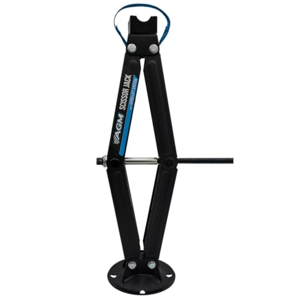 Heavy Duty Scissor Jack for Car - 2000 lbs Capacity, 26.5" Lift Height, 3/4" Hex Drive - Portable Scissor Lift Jack with Carry Handle, VersaLift Head, Wrench & Drill Adapter