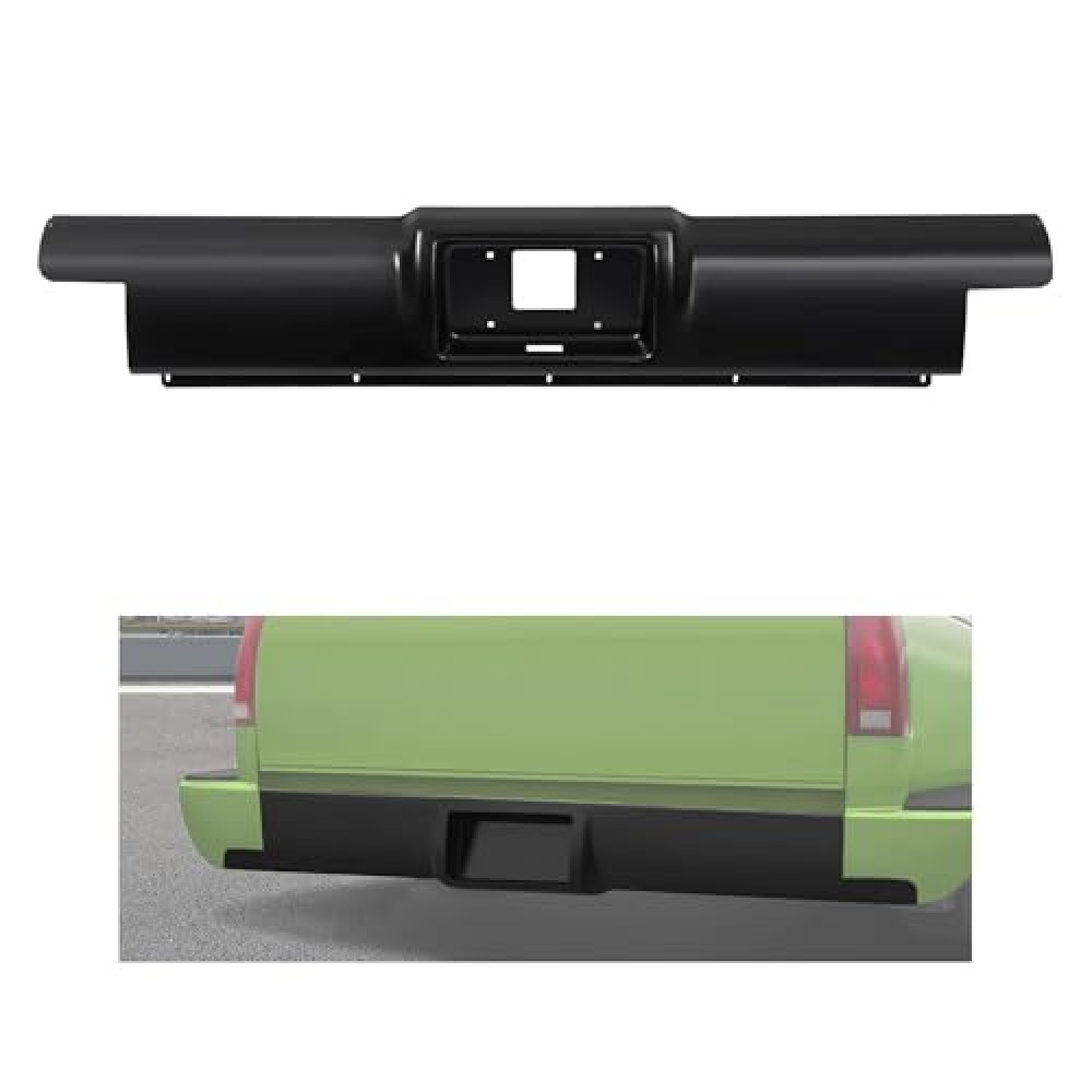 HECASA Rear Roll Pan Compatible with 1988-1998 Chevy Chevrolet GMC C1500 K1500 Stepside Flareside Steel Electrophoresis