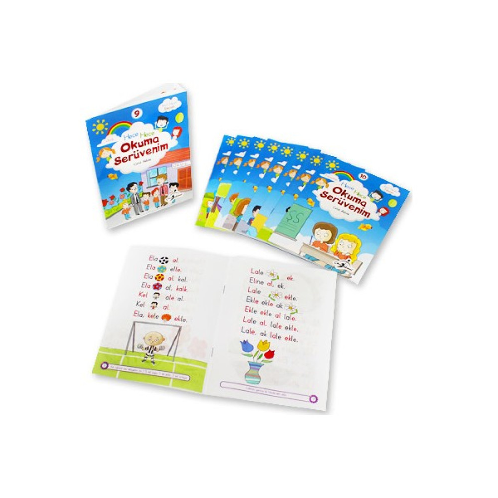 Hece Hece Okuma Serüvenim Set 10 Kitap - 3 - 6 Yaş Okul Öncesi Eğitici & Öğretici Kitaplar Fiyatı
