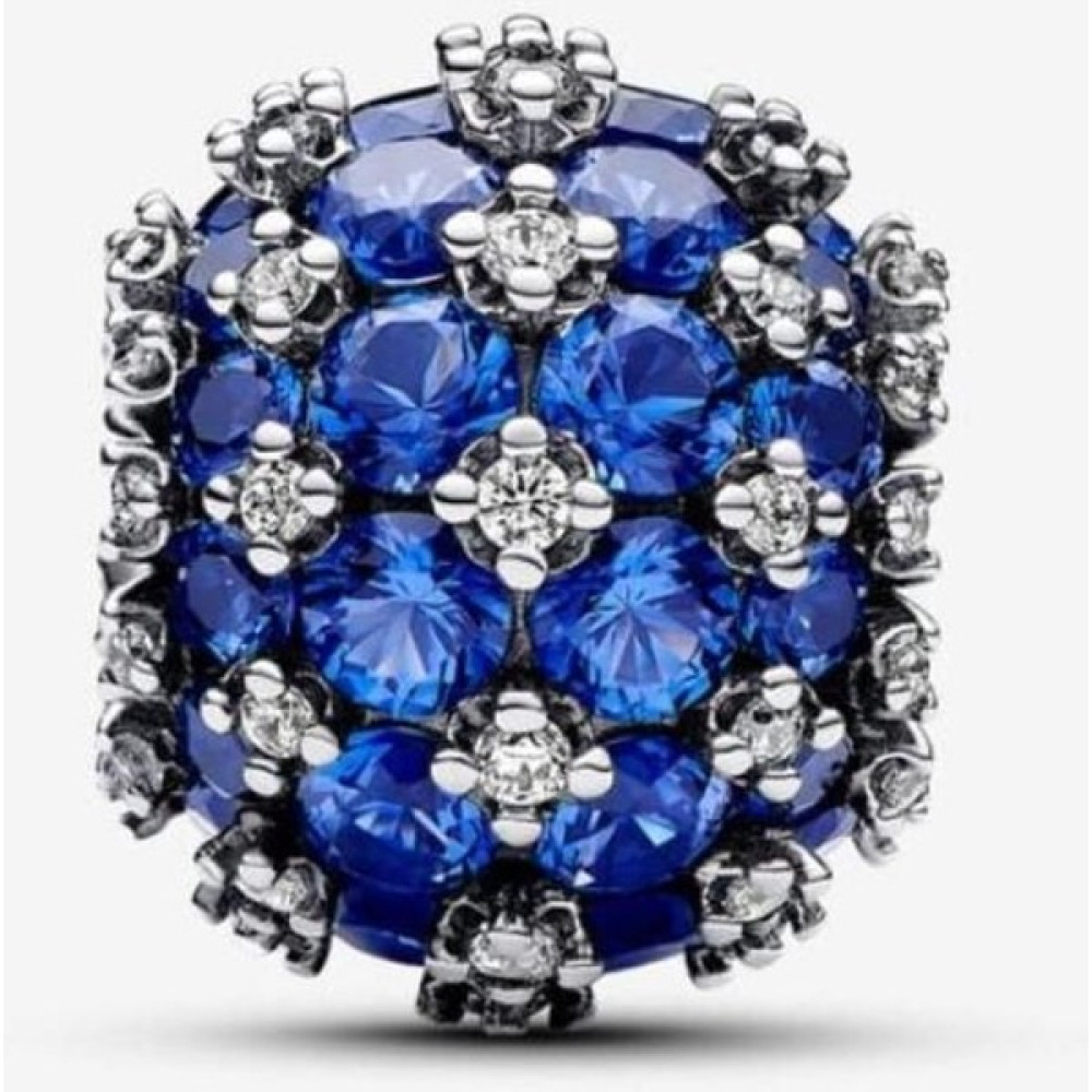 Hector Co Jewellery Işıltılı Pavé Yuvarlak Mavi Charm Altın, Takı & Aksesuar Fiyatı