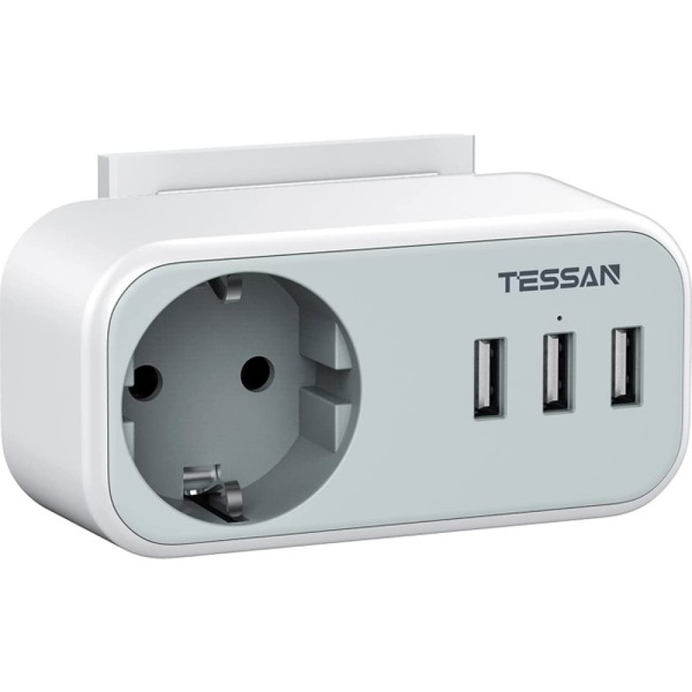 Hector Emporium Soket Için Çift Fiş, Tessan USB Priz, 4'ü 1 Arada USB Priz Adaptörü, USB Şarjlı Priz Adaptörü, 3 USB Bağlantılı Fiş, Telefona Uyuml... Prizler Fiyatı