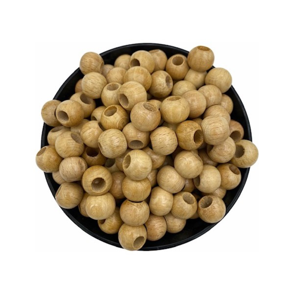 Hedef Bijuteri 14MM Vernikli Ahşap Tahta Boncuk (100GR,~140 Adet Boncuk) Oyun & Hobi Fiyatı